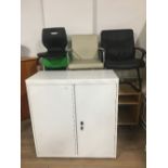 OFFICE CABINET UNIT 5 CHAIRS