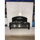 ELECTRIC FIRE HEARTH & BACK BOARD