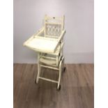 ANTIQUE VICTORIAN CHILDS METAMORPHIC HIGH CHAIR