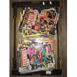 1 BOX MARVEL CHARLTON & DC COMICS