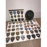 50+ PLUS USA POLICE & OTHER BADGES ALSO RANGERS HAT