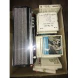 1 BOX VINTAGE FERGUSON REEL TO REEL TAPE RECORDER & TAPES (SAS)