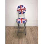 4 FOLDING UNION JACK CHAIRS