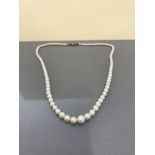 ANTIQUE PEARL NECKLACE WITH GOLD CLASP