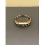 18CT 5 STONE RING (3G)