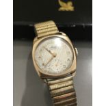 GOLD AVIA GENTS WATCH WITH 2ND HAND DIAL