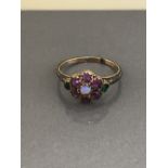 15CT EMERALD AMETHYST RING