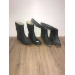 2 PAIRS OF WELLIES SIZE 11 1/2