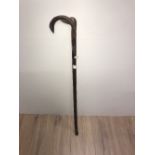 2 WALKING STICK 1 WITH BRASS BIRD HEAD