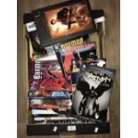 BOX OF BATMAN MAGAZINES AND OTHERS