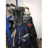 4 BAGS OF GOLF CLUBS