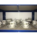 ROYAL DOULTON 42 PIECE TEA DINNER CHINA (LARCHMONT)