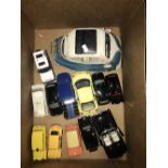 1 BOX OF 12 DIECAST CARS ETC INCLUDING DINKY