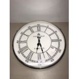 BOND STREET QUARTZ WALL CLOCK