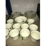 LARGE TEA SERVICE APPROX 11 PLACE SETTING TUSCAN CHINA