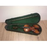 VIOLIN BOW IN OLDER WOODEN CASE