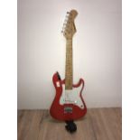 RED BURNWOOD ELECTRIC GUITAR