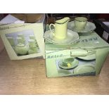 LOT OF GREEN RETRO TEA WARE