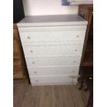 5 DRAWER GRAY CHEST