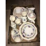 1 BOX OF CHURCHILL CHINA 37 PIECES