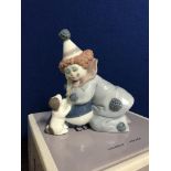 LLADRO 5278 Pierrot with puppy and ball (in original box)