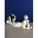 LLADRO 4618 Clown lying with ball (in original box)