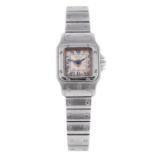 CARTIER - a Santos bracelet watch. Stainless steel case. Numbered 9057930 05899. Signed quartz