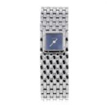 CARTIER - a Panthere Ruban bracelet watch. Stainless steel case. Reference 2420, serial 47494PB.