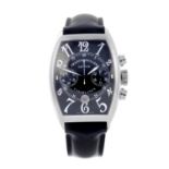 FRANCK MULLER - a gentleman's Casablanca chronograph wrist watch. Stainless steel case. Reference