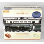 A Hornby 00 gauge 'Orient Express', 'The boxed set' model train set comprising locomotive, carriages