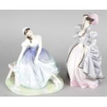 A Royal Doulton figurine and a Royal Worcester figurine. Doulton 'Giselle' HN2139 and Worcester '