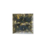 A square-shape coloured diamond, weighing 2.17cts. With report 2155566653, dated 2nd August 2012,