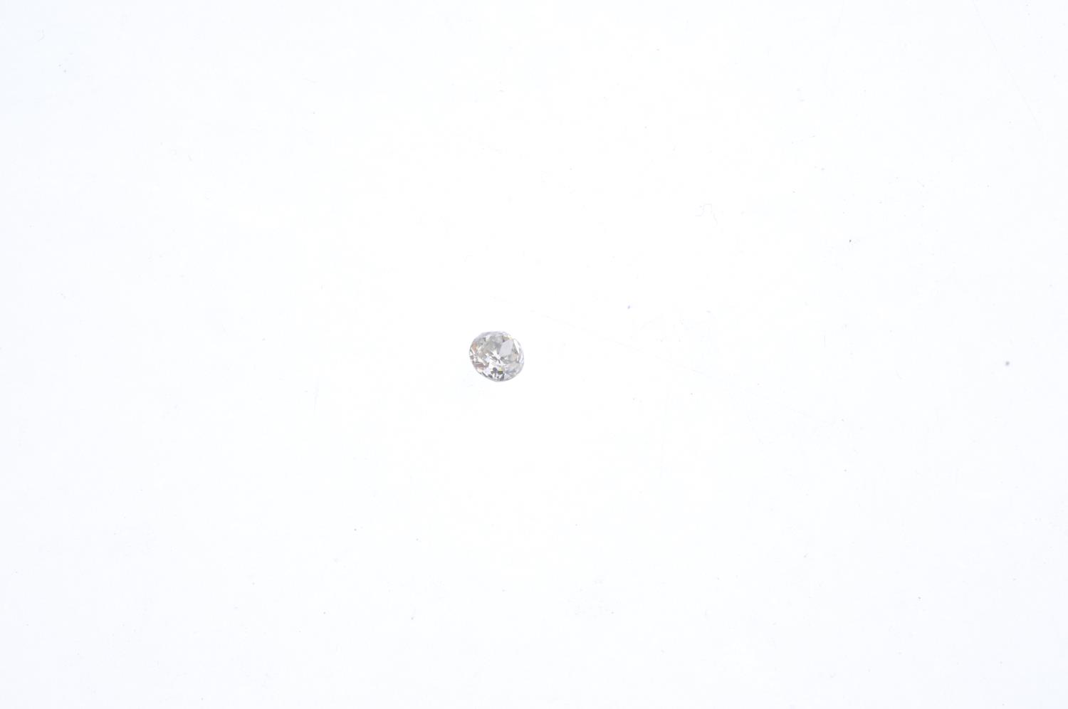 An old-cut diamond, weighing 0.52ct. Estimated I-J colour, SI clarity. PLEASE NOTE THIS LOT WILL - Image 2 of 2