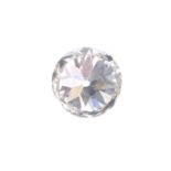 A brilliant-cut diamond, weighing 1.22cts. Estimated I-J colour, P1 clarity. PLEASE NOTE THIS LOT