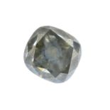 A cushion-cut coloured diamond, weighing 4.29cts. With report 1152566161, dated 30th August 2012,