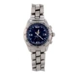 BREITLING - a gentleman's Professional B-1 chronograph bracelet watch. Stainless steel case with