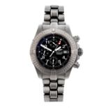 BREITLING - a gentleman's Chrono Avenger chronograph bracelet watch. Titanium case with calibrated