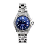 BREITLING - a gentleman's SuperOcean bracelet watch. Stainless steel case with calibrated bezel.