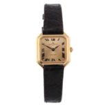 BAUME & MERCIER - a lady's Baumatic wrist watch. 18ct yellow gold case, import hallmarked Birmingham