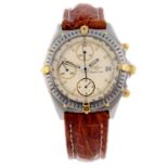 BREITLING - a gentleman's Chronomat chronograph wrist watch. Stainless steel case with bi-metal