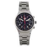 BELL & ROSS - a gentleman's Sinn GMT chronograph bracelet watch. Stainless steel case with