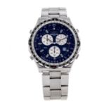 BREITLING - a gentleman's Navitimer Jupiter Pilot chronograph bracelet watch. Stainless steel case