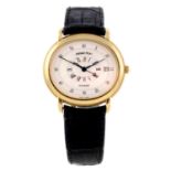 AUDEMARS PIGUET - a gentleman's Millenary wrist watch. 18ct yellow gold case. Numbered D70813.