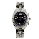 BREITLING - a gentleman's Professional B-1 chronograph bracelet watch. Stainless steel case with