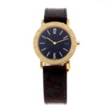 BULGARI - a mid-size Bulgari wrist watch. Yellow metal case, stamped 18k with poincon. Reference