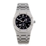 AUDEMARS PIGUET - a gentleman's Royal Oak Dual Time bracelet watch. Stainless steel case.