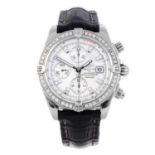 BREITLING - a gentleman's Chronomat Evolution chronograph wrist watch. Stainless steel case with