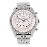 BREITLING - a gentleman's Breitling for Bentley Motors chronograph bracelet watch. Stainless steel