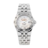 BREITLING - a lady's Windrider Starliner bracelet watch. Stainless steel case with calibrated bezel.