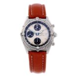 BREITLING - a gentleman's Windrider Chronomat chronograph wrist watch. Stainless steel case with